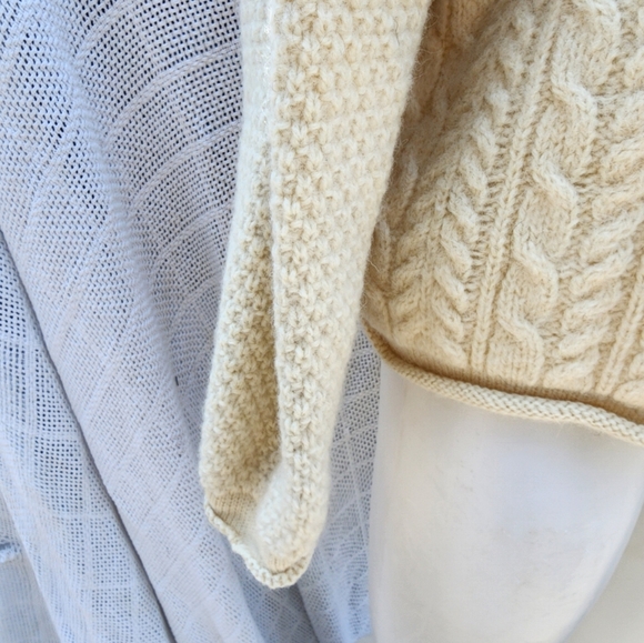 Blarney rolled neck cable‎ sweater L- XL - Picture 7 of 12